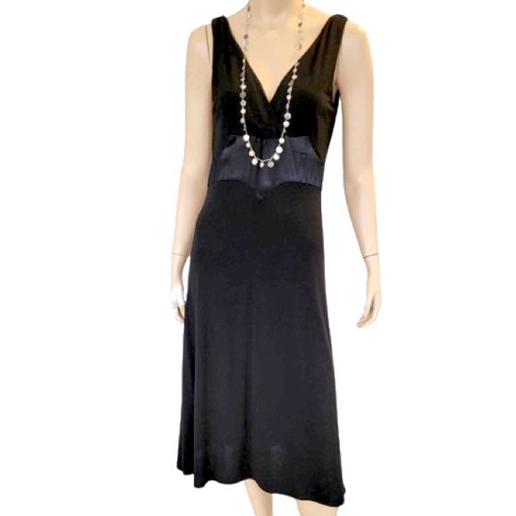 NINE WEST Vintage Black Evening Dress size 6 - Picture 3 of 8